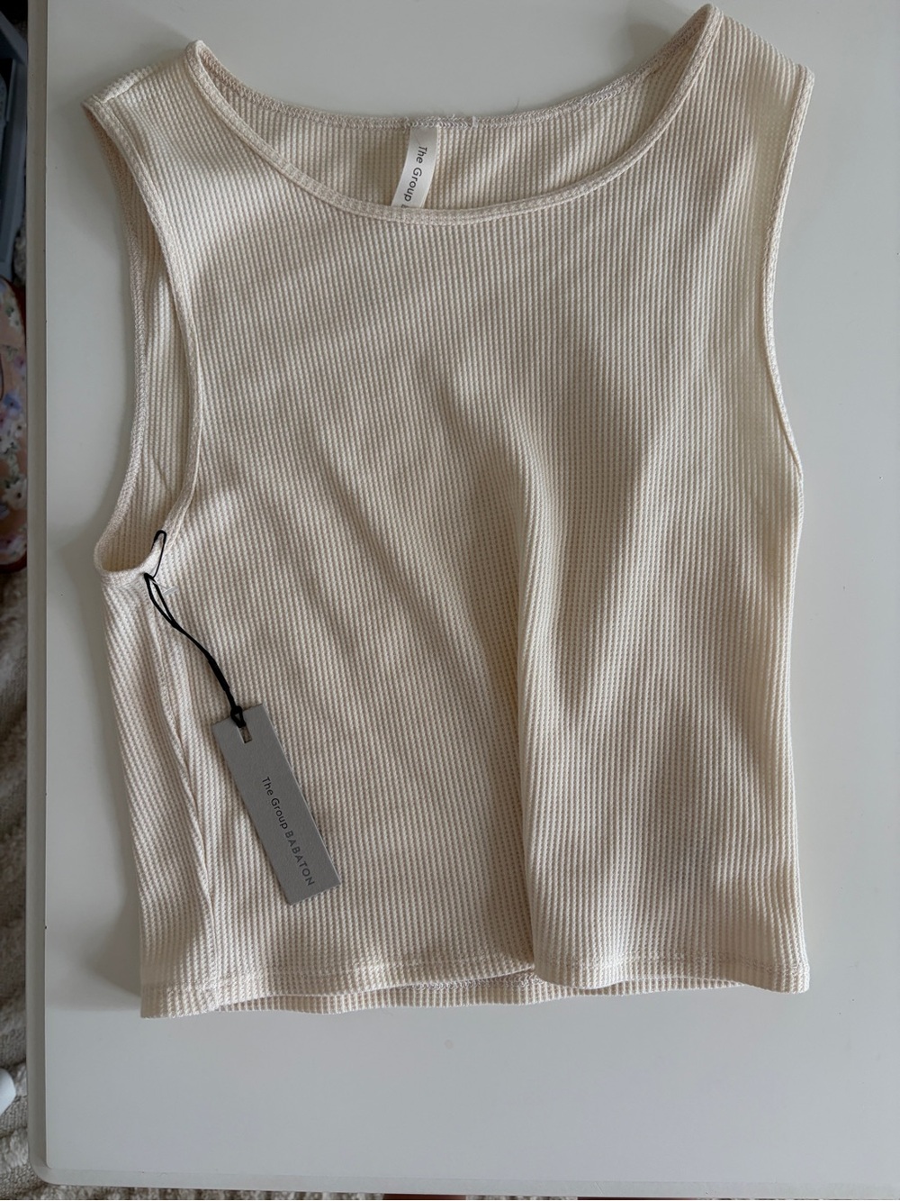 Aritzia Create Tank in Cream